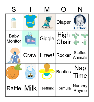 BB Simon Bingo 3 Bingo Card