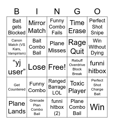 Young Joseph Bingo Card