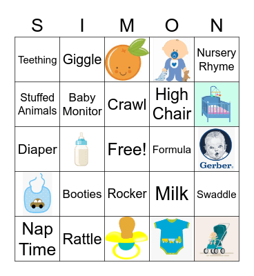 BB Simon Bingo 5 Bingo Card