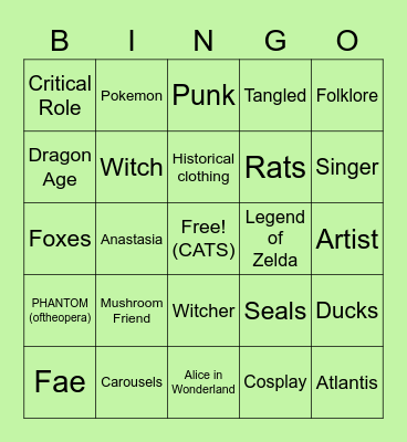 How similar are you to Pines? Bingo Card