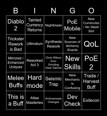 3.19 Bingo Memes Bingo Card