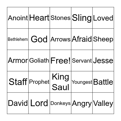 GOD'S PROMISES Bingo Card