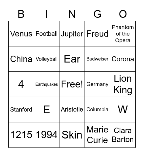 BACK TO SCHOOL BINGO Round 3 Bingo Card