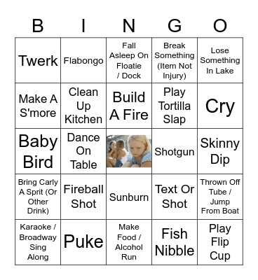 CAMP CARLZ Bingo Card
