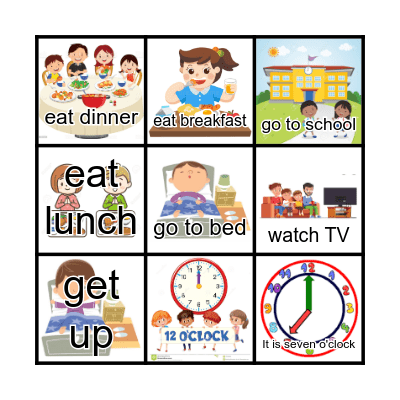 Star 1-4 lesson 3 Bingo Card