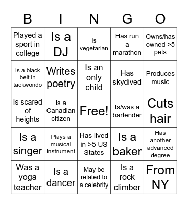 BALSO BINGO!!!Has Bingo Card