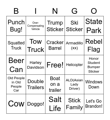 Pringle's B-day Dover Trek! Bingo Card