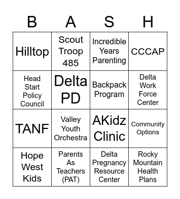 DFC BTS Bash 2022 Bingo Card