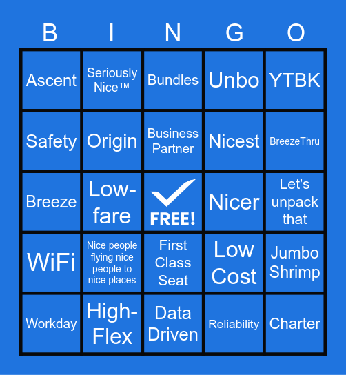 BREEZE BINGO Card