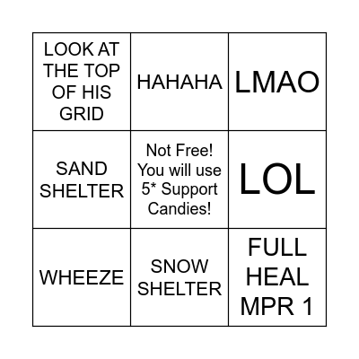 Cheren Sync Grid Bingo Card