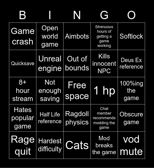Hobbes2424 Bingo Card