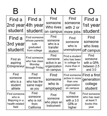 Phuture Philosophers Bingo Card