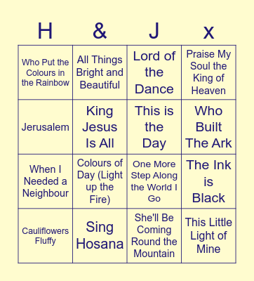 School Assembly Bangers Bingo Card