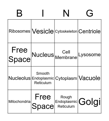 Cell Bingo Card