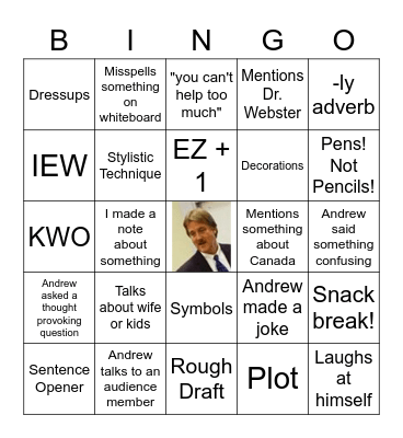 Pudewa Bingo Card