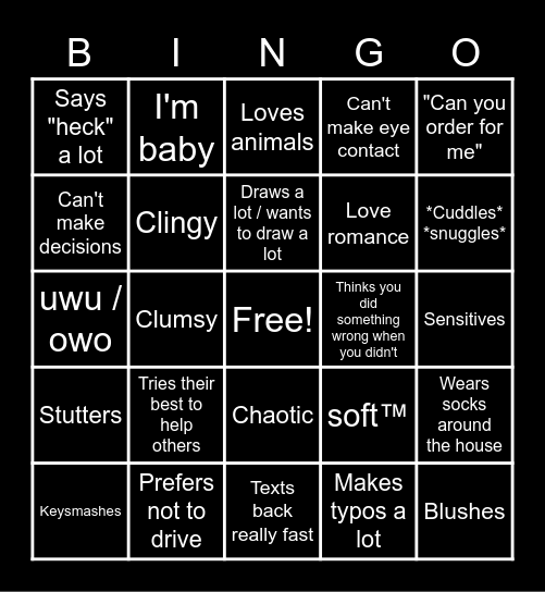 Bottom Bingo Card