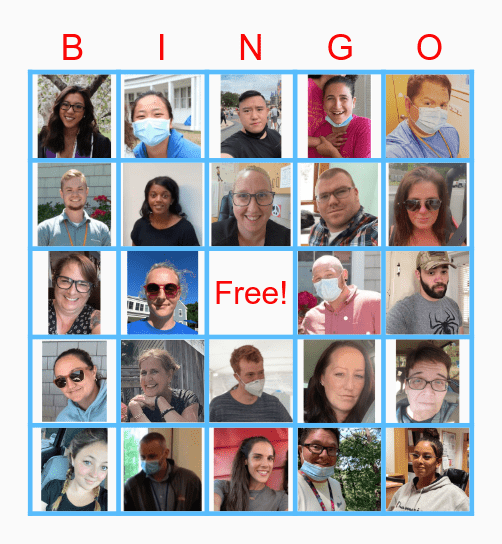 Staff Bingo! Bingo Card
