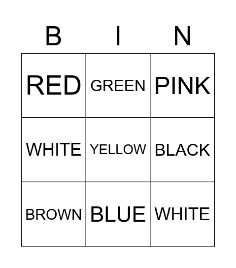 BINGO TIME!!! Bingo Card