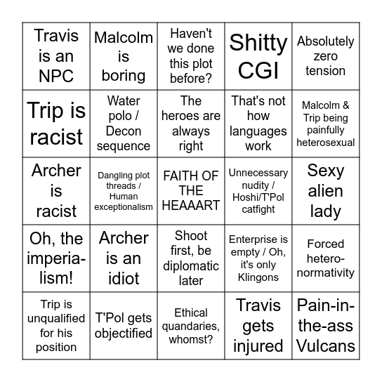 Enterprise Bingo Card