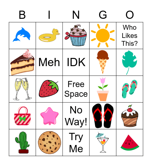 Test Bingo Card