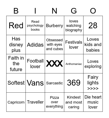 Louis Bingo Card