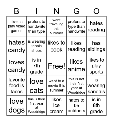 Get-to-Know-You Bingo Card