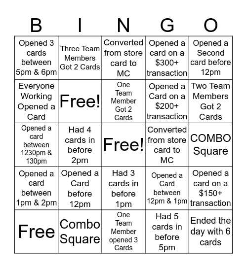 LLR Bingo Card