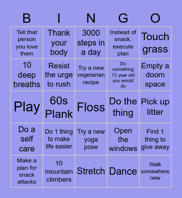 Intergalactic Bingo 3 Bingo Card