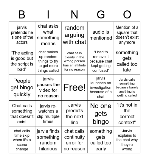 Dhar Mahn Bingo Bingo Card