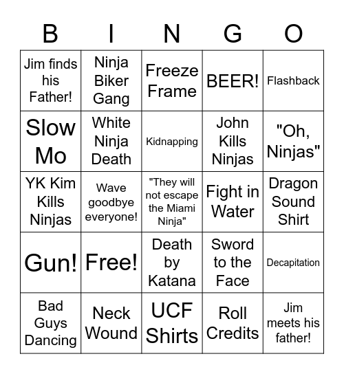 Miami Connection - Round 3 Bingo Card