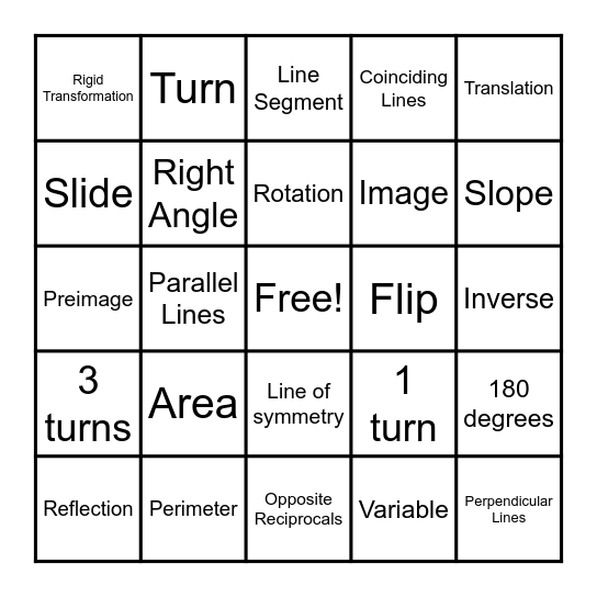 Chapter 1 Bingo Review Bingo Card