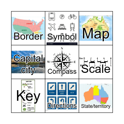 Read a Map Bingo Card