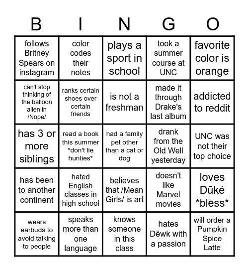 iCebReAkeR!1!!! Bingo Card