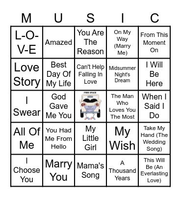 💍 WITH THIS RING 💍 Bingo Card