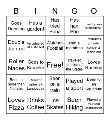 Diversity BINGO #2 Bingo Card