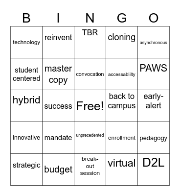 Convo Bingo Card