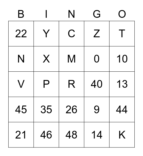 Find en Gæst Bingo Card