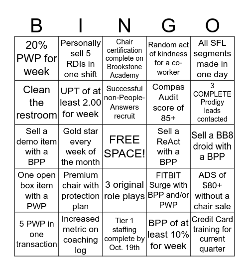 BRINGO!! Bingo Card