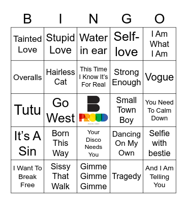Gay Gay Gay Gay Gay Bingo Card