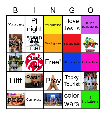 HTY Senior Citizen Night Bingo Card