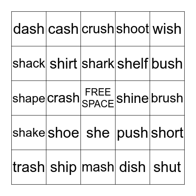 -SH- Bingo! Bingo Card
