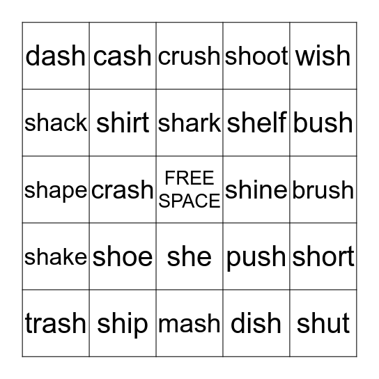 -SH- Bingo! Bingo Card