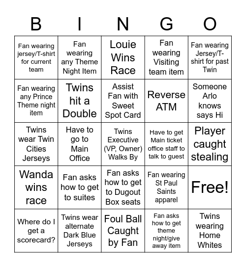 Cage Bingo Version 2.0 Bingo Card