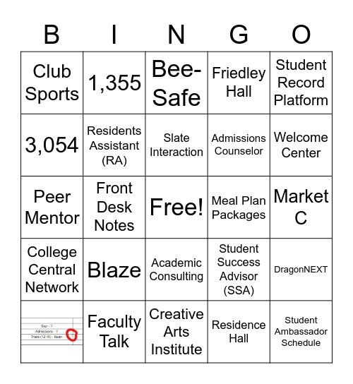 🐲 Lingo Bingo 🐲 Bingo Card