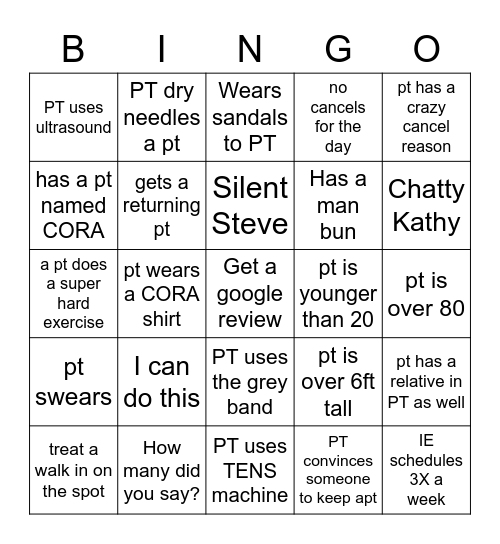 Bingo Bash Bingo Card