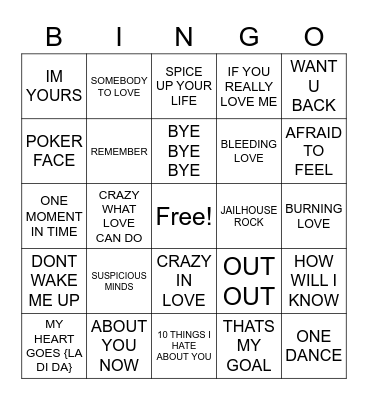 ELLENS 21ST Bingo Card