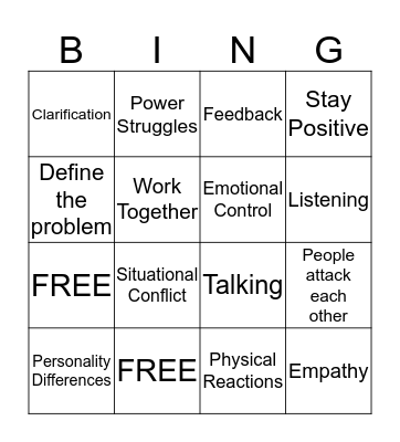 Alyiah Bingo Card