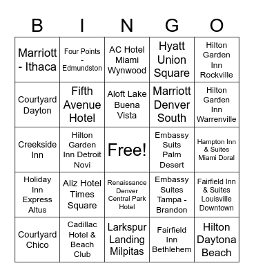 HHM Bingo 3 Bingo Card