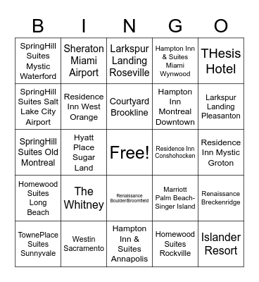 HHM Bingo 4 Bingo Card