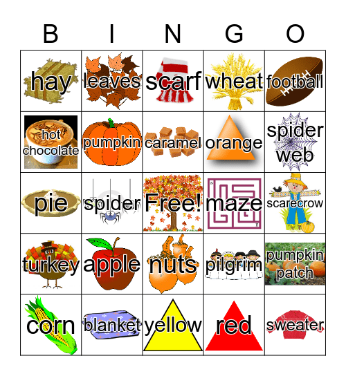 FALL Bingo Card